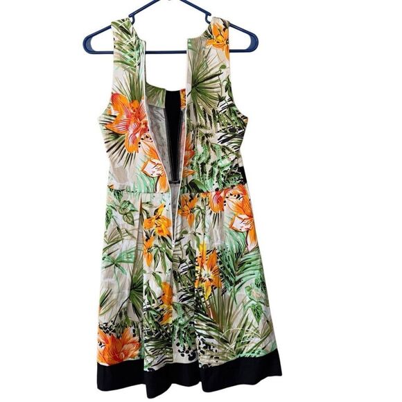 Women's Colorful Tropical Floral Dress Size Medium - Picture 5 of 5